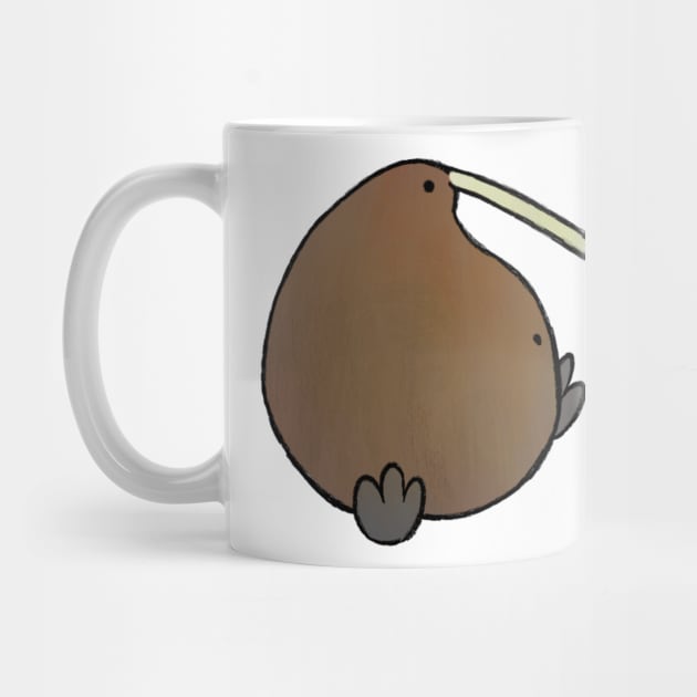 Round Kiwi Bird by Oranges